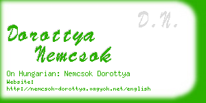 dorottya nemcsok business card